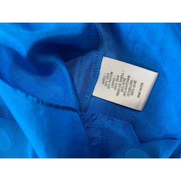 Rebecca Taylor Y2K Sweetheart Polka Dot Strapless Cocktail Blue Mini Dress 6 - Picture 8 of 14